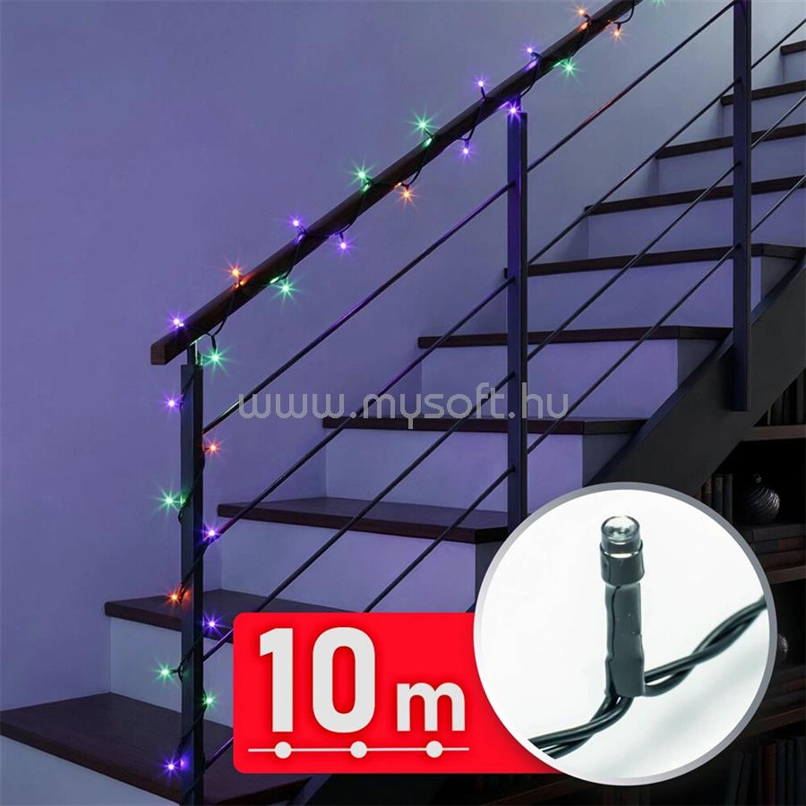 HOME FÉNYFÜZÉR, 10 M, SZÍNES, 200 LED