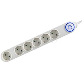 HOME NV 06TK-5/WH/1,5 6 aljzat 5méter 3x1,5 mm2 fehér lábkapcsolós elosztó HOME_NV_06TK-5/WH/1,5 small