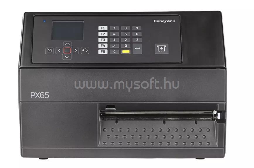 HONEYWELL PX65A 203 dpi ipari címkenyomtató visszacsévélővel és Label Taken szenzorral
