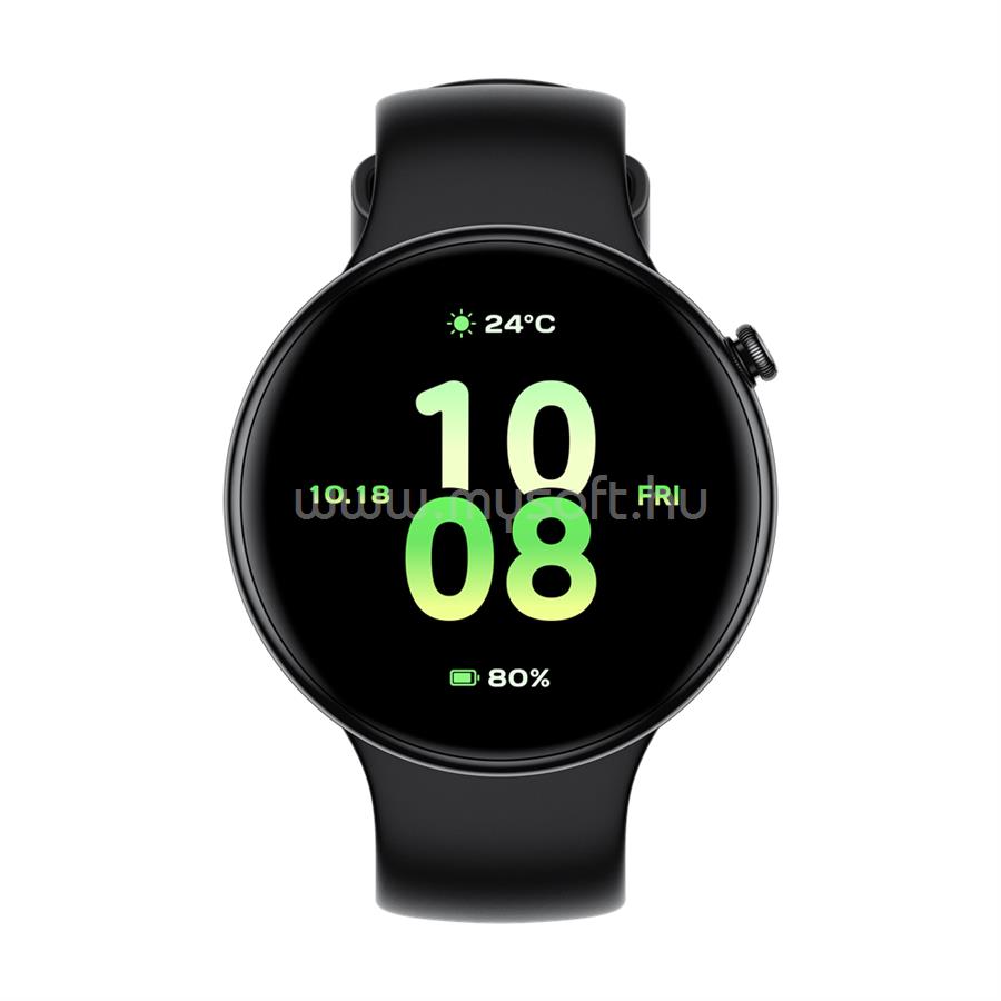 HONOR WATCH FIT okosóra szilikon szíj, GPS, FEKETE