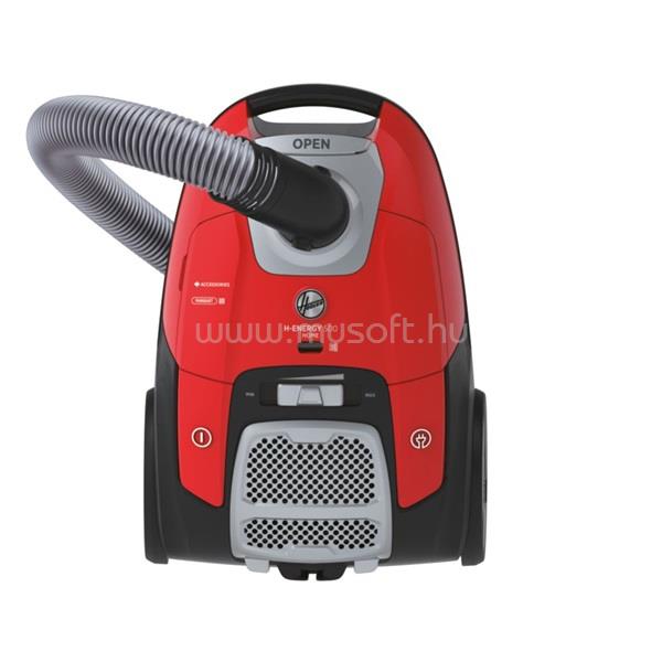 HOOVER HE510HM 011 piros-fekete porzsákos porszívó