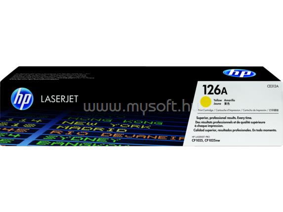 HP 126A Eredeti sárga LaserJet tonerkazetta (1000 oldal)