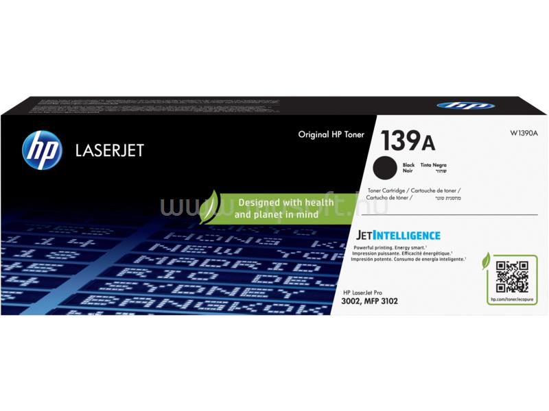HP 139A Eredeti fekete LaserJet tonerkazetta (1500 oldal)