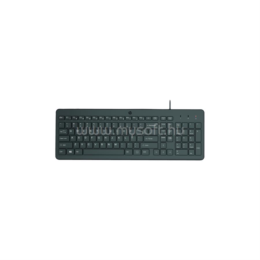 HP 150 vezetékes billentyűzet (magyar, fekete)