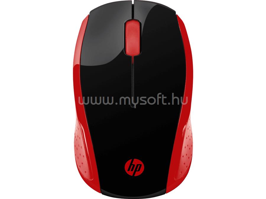 HP 200 vezeték nélküli egér (fekete-piros)