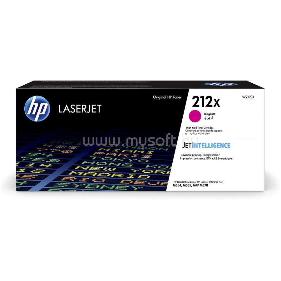 HP 212X Eredeti bíbor LaserJet tonerkazetta (10 000 oldal)
