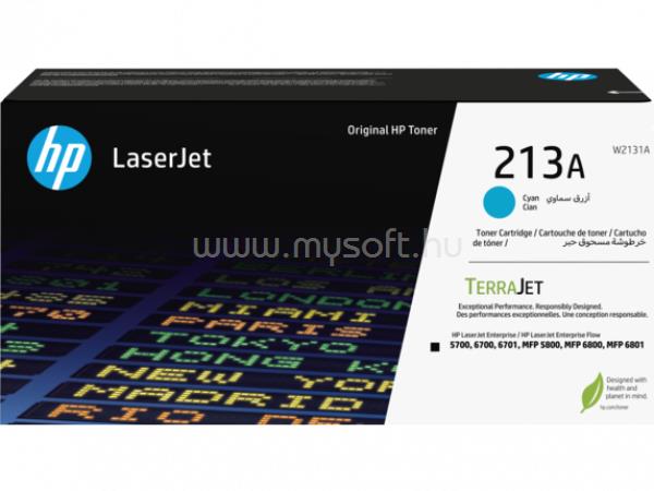 HP 213A Eredeti cián LaserJet tonerkazetta (3000 oldal)