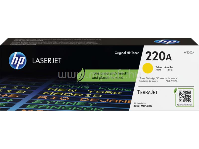 HP 220A Eredeti sárga LaserJet tonerkazetta (1800 oldal)