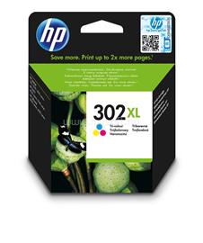 HP 302XL Eredeti háromszínű nagy kapacitású tintapatron (300 oldal) F6U67AE small