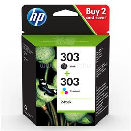 HP 303 Eredeti fekete/háromszínű multipakk tintapatronok (1x200 oldal/1x165 oldal) 3YM92AE small