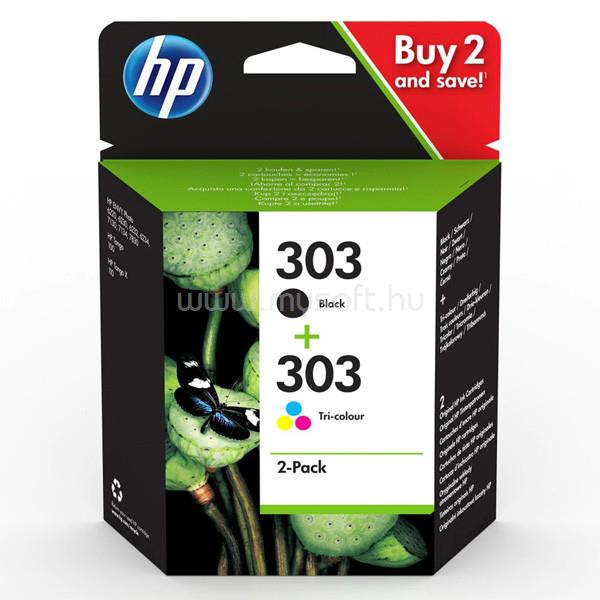 HP 303 Eredeti fekete/háromszínű multipakk tintapatronok (1x200 oldal/1x165 oldal)