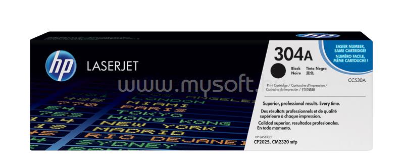 HP 304A Eredeti fekete LaserJet tonerkazetta (3500 oldal)