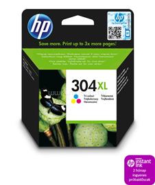 HP 304XL Eredeti háromszínű nagy kapacitású tintapatron (300 oldal) N9K07AE small