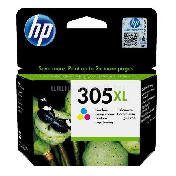 HP 305XL Eredeti háromszínű nagy kapacitású tintapatron (200 oldal)