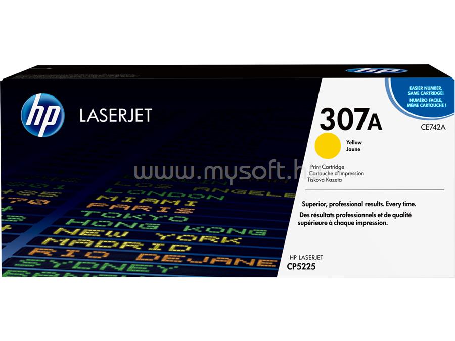 HP 307A Eredeti sárga LaserJet tonerkazetta (7300 oldal)