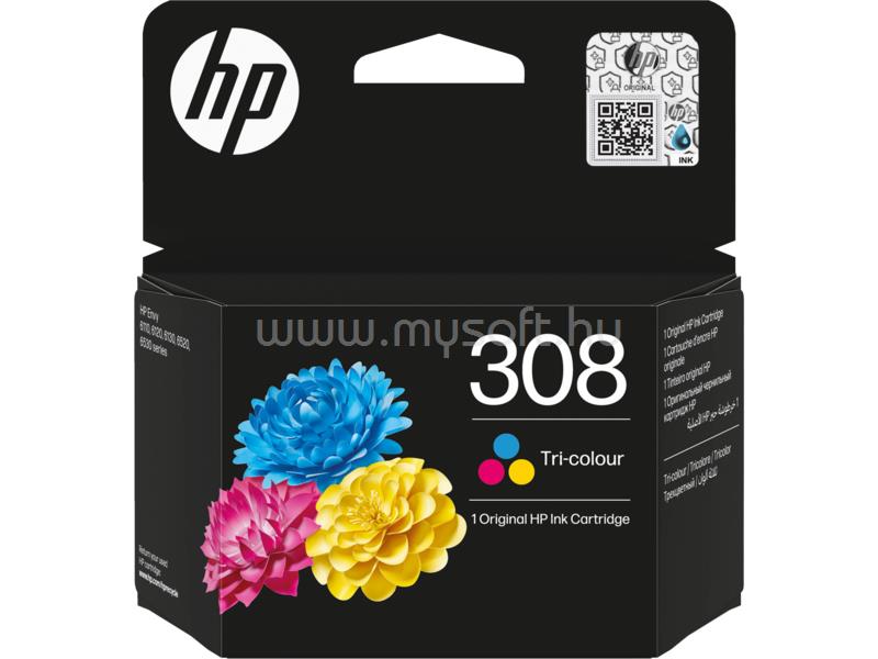HP 308 Eredeti háromszínű tintapatron (120 oldal)
