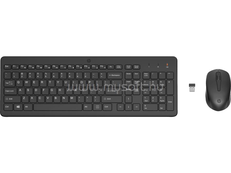 HP 330 vezeték nélküli billentyűzet + egér (magyar, fekete)