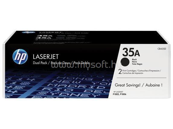 HP 35A Eredeti fekete LaserJet multipakk tonerkazettá (2x1500 oldal)