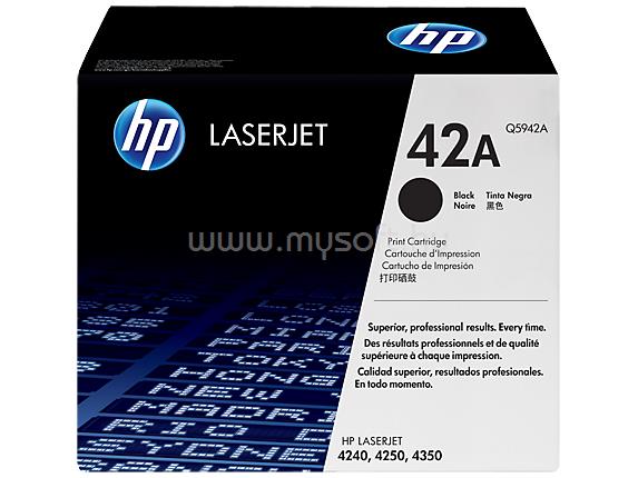 HP 42A Eredeti fekete LaserJet tonerkazetta (10 000 oldal)