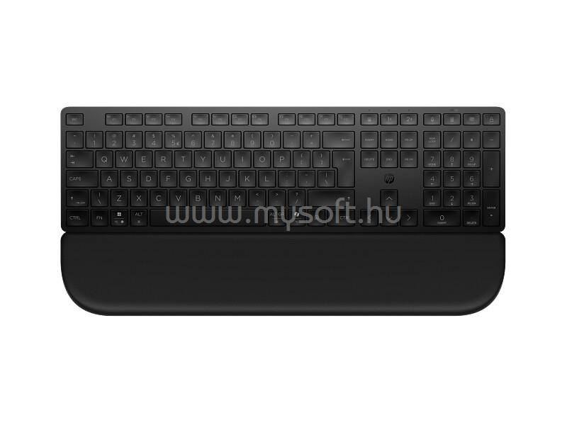 HP 585K  több eszközös csuklótámaszos vezeték nélküli billentyűzet (magyar, fekete)