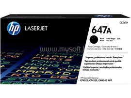 HP 647A Eredeti fekete LaserJet tonerkazetta (8500 oldal) CE260A small