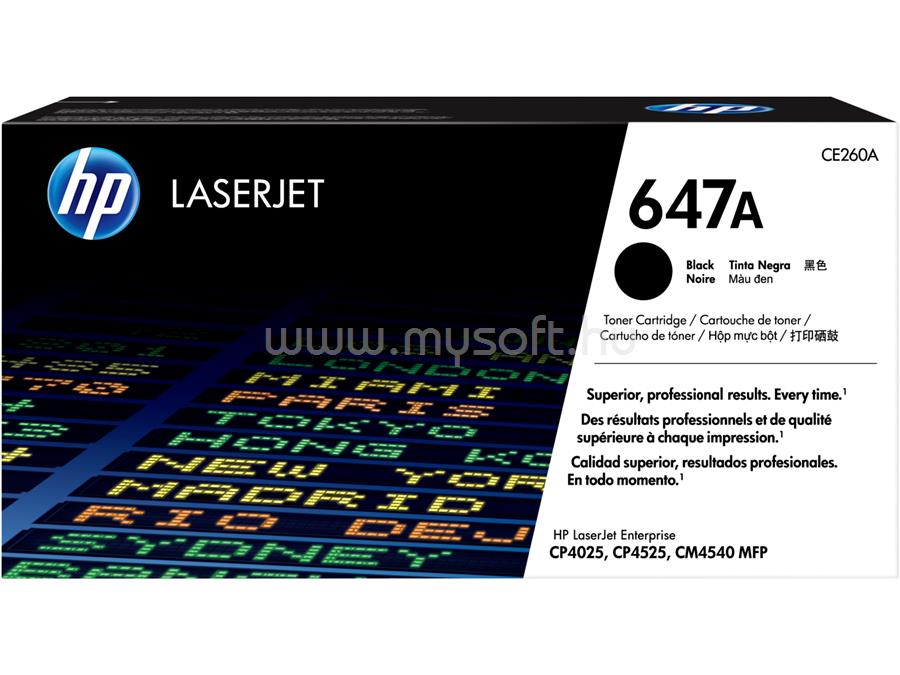 HP 647A Eredeti fekete LaserJet tonerkazetta (8500 oldal)