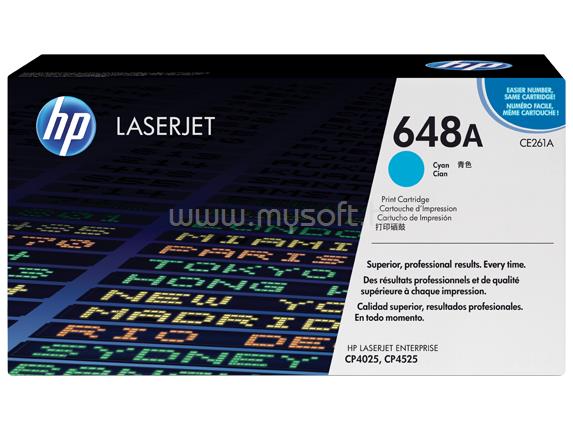 HP 648A Eredeti cián LaserJet tonerkazetta (11 000 oldal)