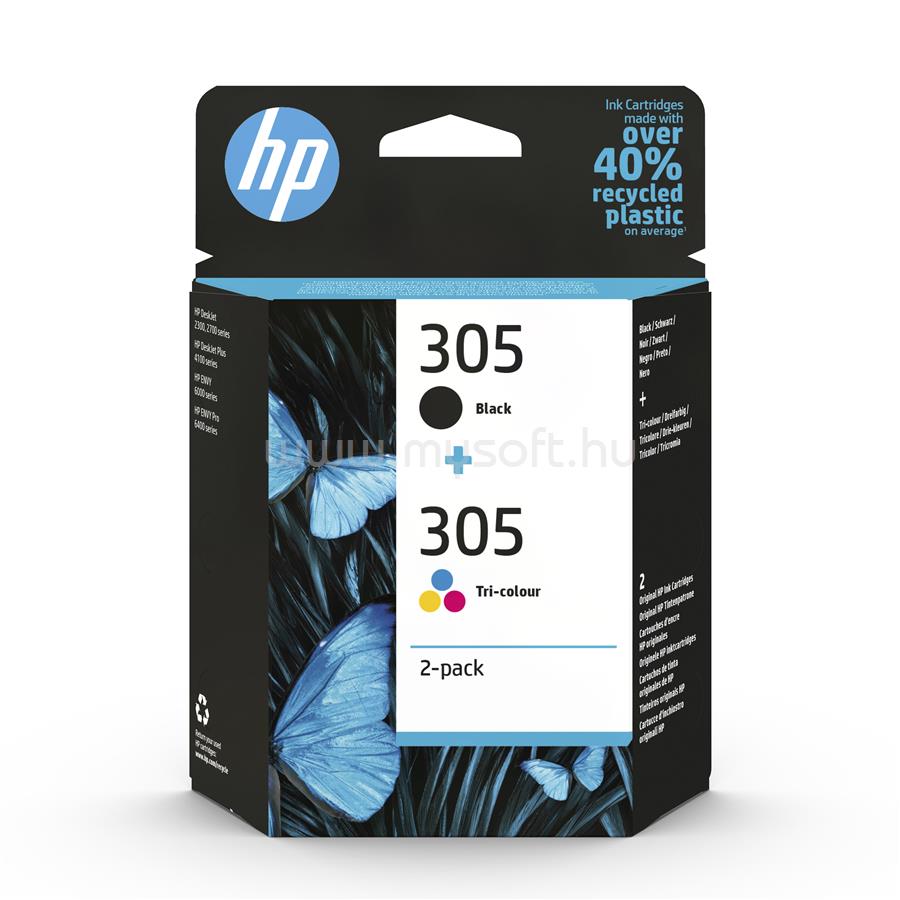 HP 305 Eredeti fekete/háromszínű multipakk tintapatronok (1x120/1x100 oldal)