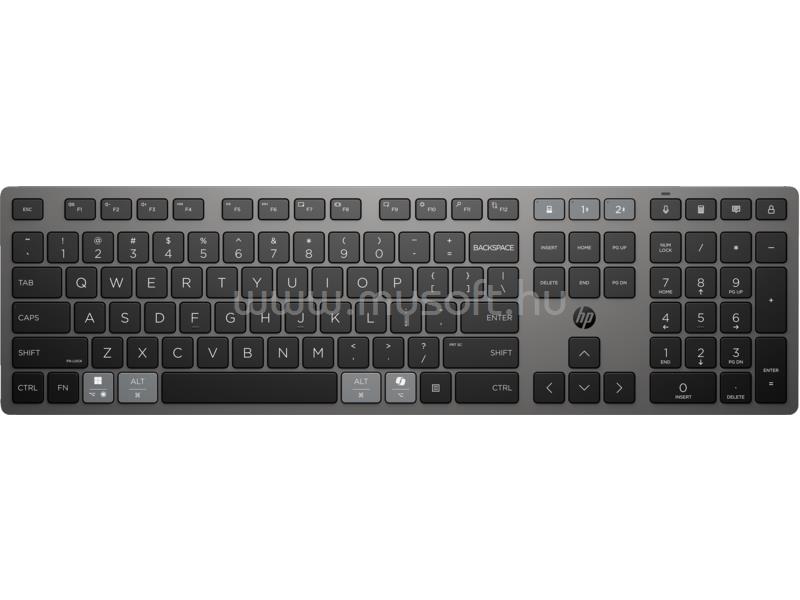HP 725 több eszközös vezeték nélküli billentyűzet (magyar, fekete)