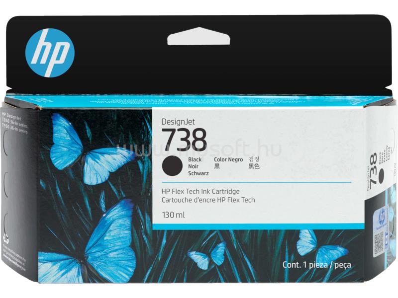 HP 738 Eredeti fekete tintapatron (130 ml)