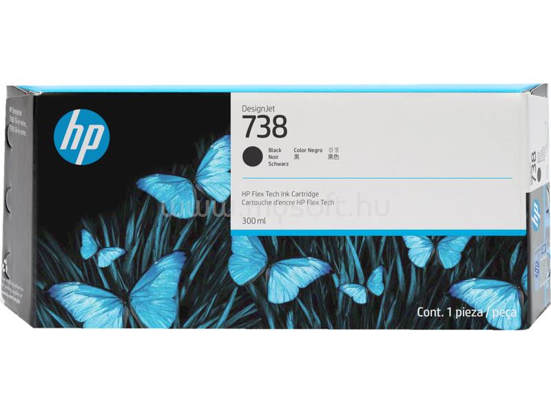 HP 738 Eredeti fekete tintapatron (300 ml)
