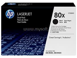 HP 80X Eredeti fekete LaserJet multipakk tonerkazetták (2x6900 oldal) CF280XD small