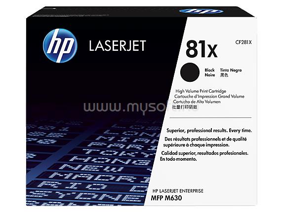 HP 81X Eredeti fekete LaserJet tonerkazetta (25 000 oldal)