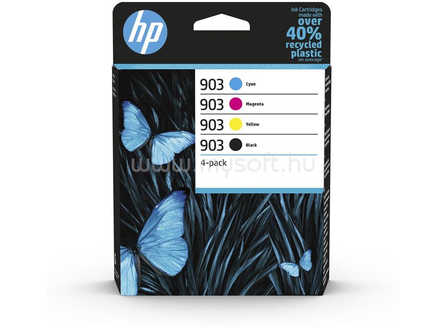 HP 903 Eredeti fekete/cián/bíbor/sárga multipakk tintapatronok (1x300 oldal/3x315 oldal)