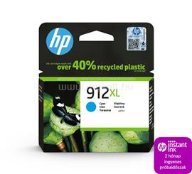 HP 912XL Eredeti cián nagy kapacitású tintapatron (825 oldal) 3YL81AE small