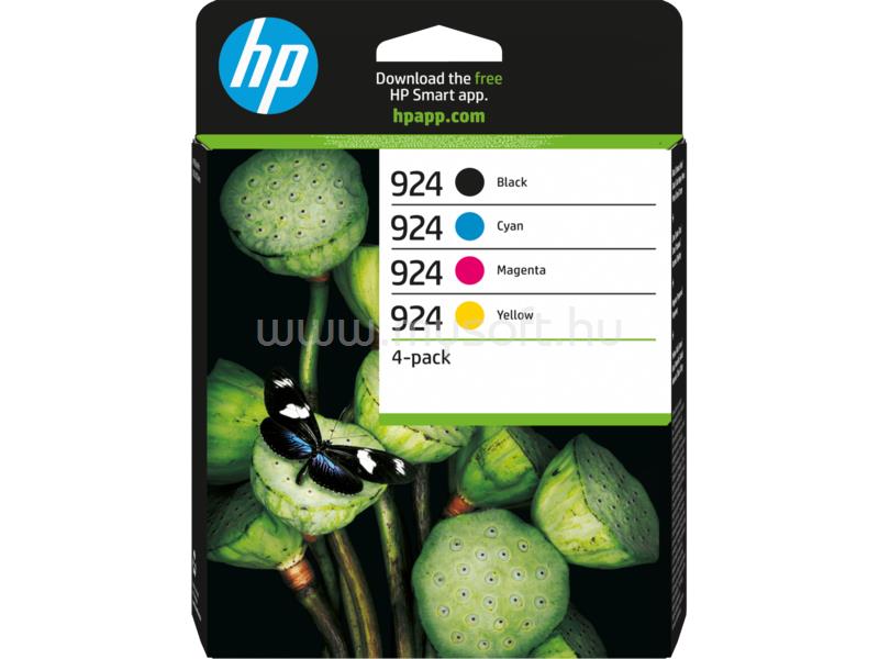 HP 924 Eredeti fekete/cián/bíbor/sárga multipakk tintapatronok (1x500 oldal/ 3x400 oldal)