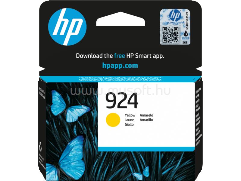 HP 924 Eredeti sárga tintapatron (400 oldal)