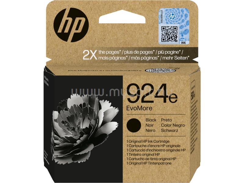 HP 924e Eredeti fekete EvoMore tintapatron (1000 oldal)