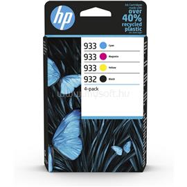 HP 932/933 Eredeti fekete/cián/bíbor/sárga multipakk tintapatronok (1x400 oldal/3x330 oldal) 6ZC71AE small
