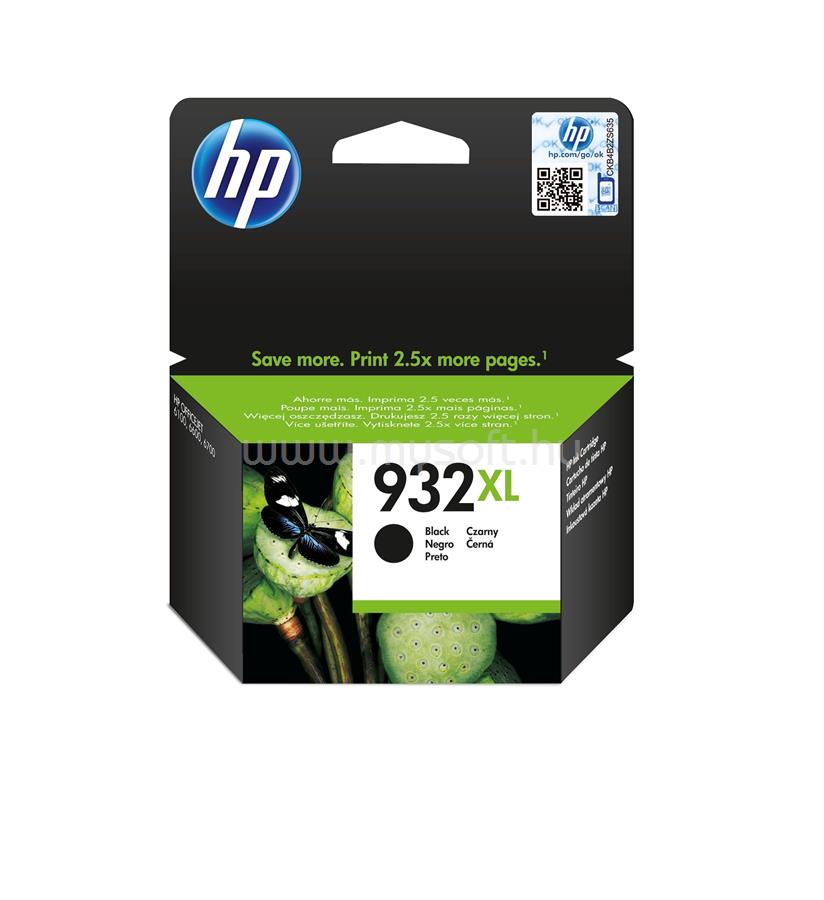 HP 932XL Eredeti fekete nagy kapacitású tintapatron (1000 oldal)