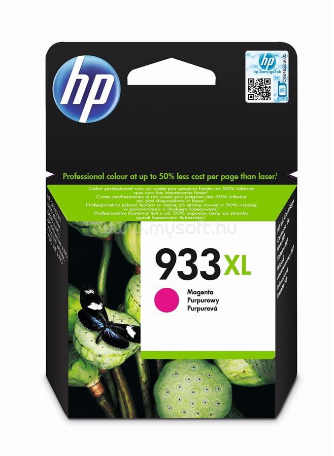HP 933XL Eredeti bíbor nagy kapacitású tintapatron (825 oldal)