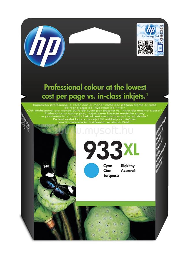 HP 933XL Eredeti cián nagy kapacitású tintapatron (825 oldal)
