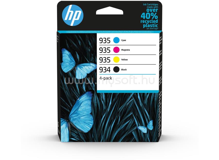 HP 934/935 Eredeti fekete/cián/bíbor/sárga multipakk tintapatronok (4x400 oldal)