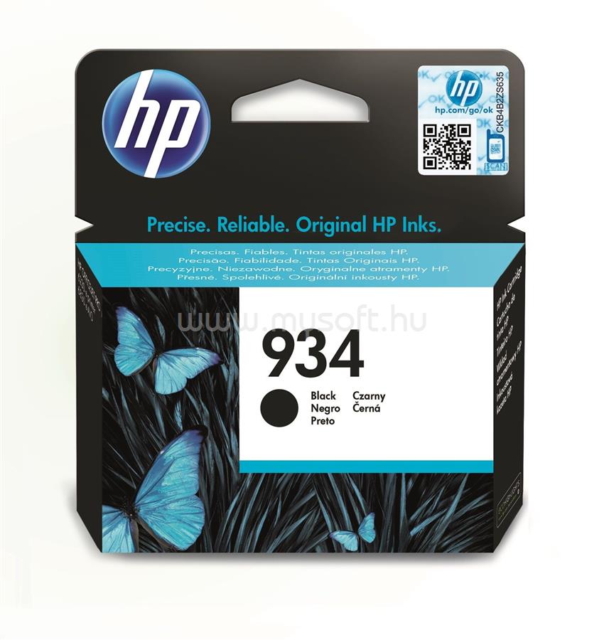 HP 934 Eredeti fekete tintapatron (400 oldal)