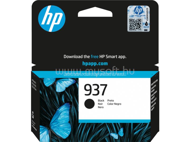 HP 937 Eredeti fekete tintapatron (1450 oldal)
