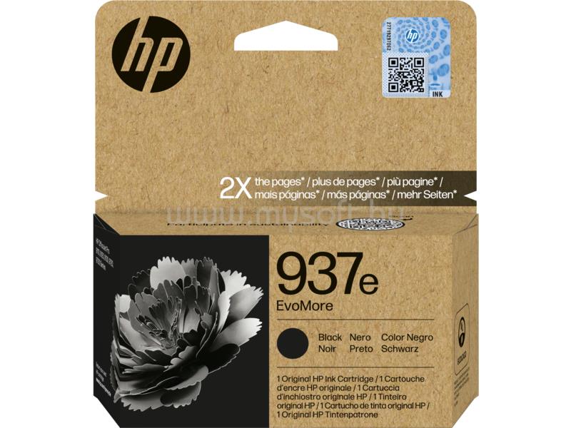 HP 937e Eredeti fekete EvoMore tintapatron (2500 oldal)