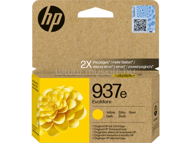 HP 937e Eredeti sárga EvoMore tintapatron (1650 oldal)