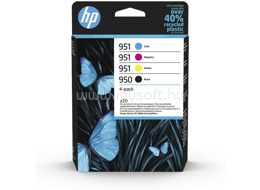 HP 950/951 Eredeti fekete/cián/bíbor/sárga multipakk tintapatronok (1x1000 oldal/3x700 oldal)