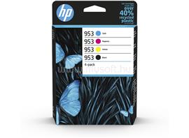 HP 953 Eredeti fekete/cián/bíbor/sárga multipakk tintapatronok (1x900 oldal/ 3x630 oldal) 6ZC69AE small