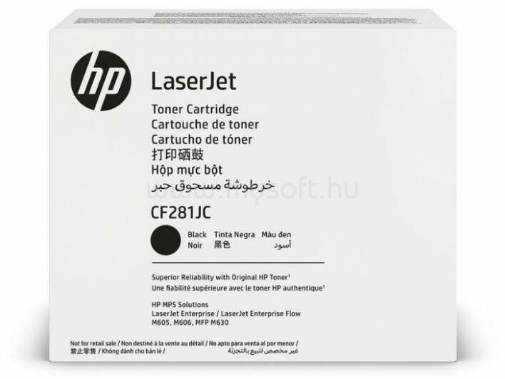 HP CF281JC Eredeti fekete LaserJet tonerkazetta (30 000 oldal)
